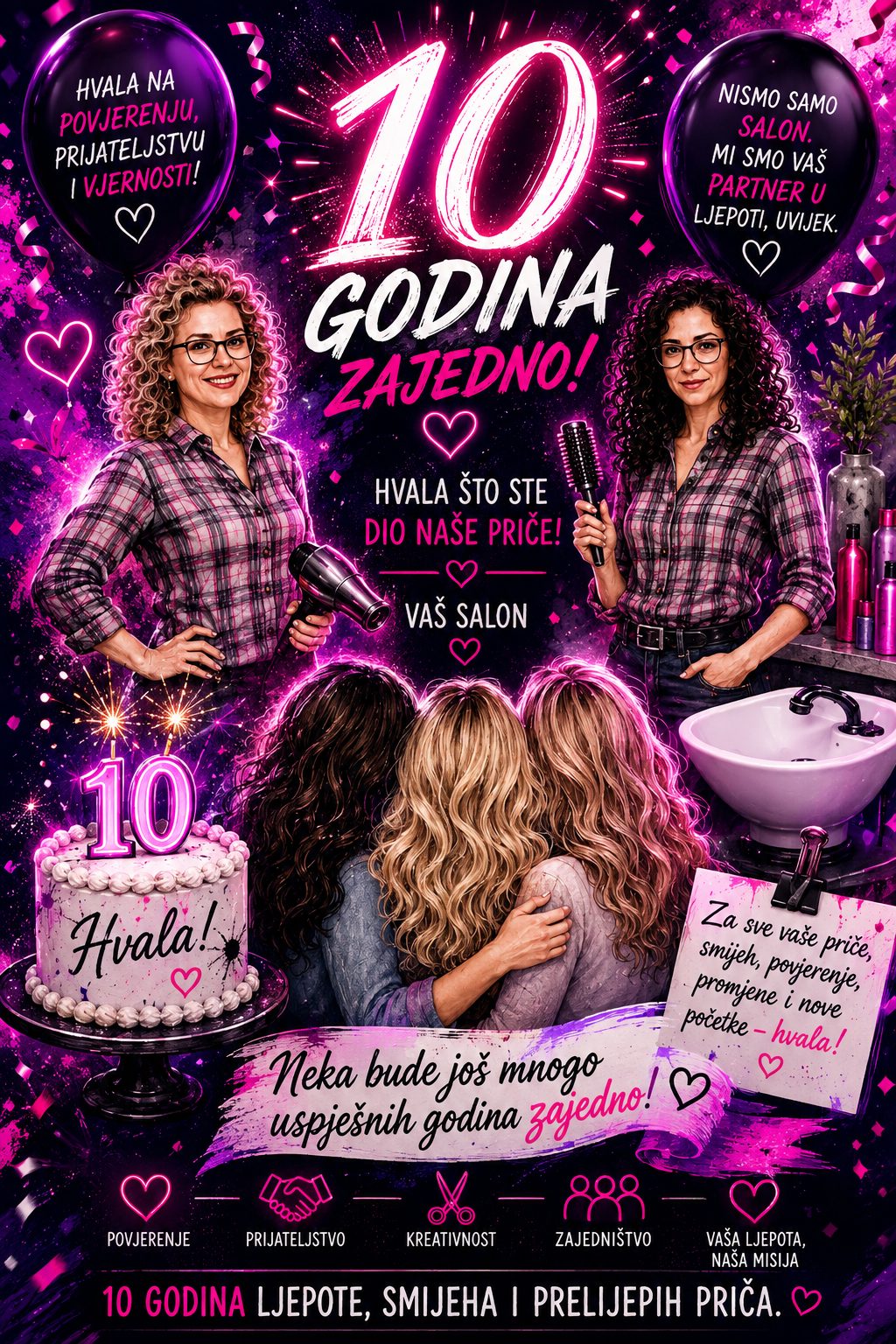 Frizerski salon ZEN, 10 godina